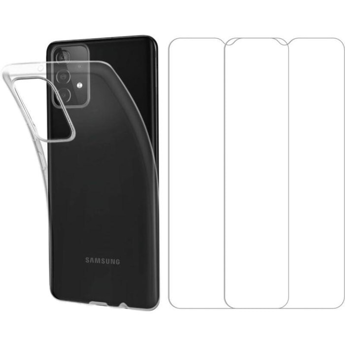 Pack ESSENTIELB Samsung A23 5G Coque + Verre trempé x2