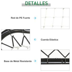 Red de Rebote Plegable Ajustable en ángulo de 5 Niveles para Fútbol 78x84x78 cm