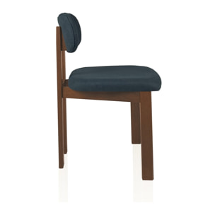 Tomasucci Ensemble de 2 chaises DARA en bois foncé