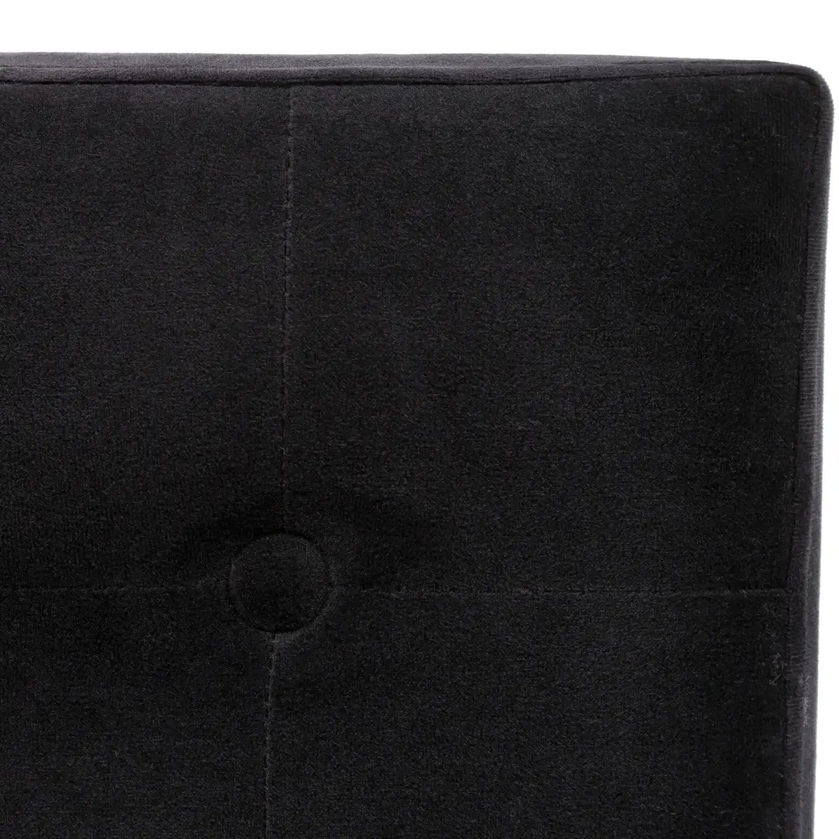 Pouf pliant "Lysandre" velours noir