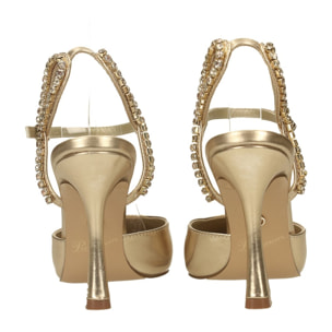 Décolleté sling back Donna Tata Italia Dorato