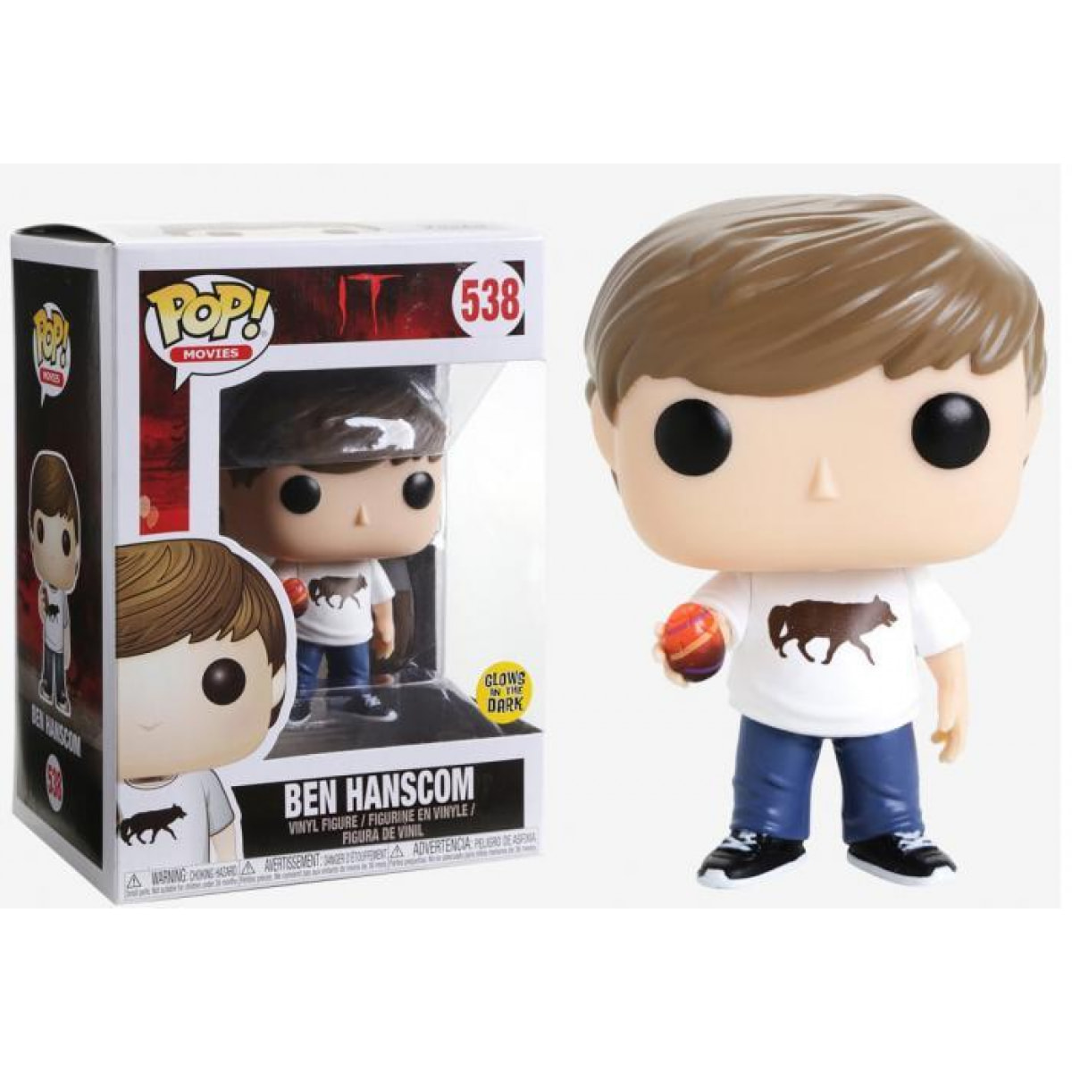 IT Movie Funko POP Film Vinile Figura Ben Hanscom Luminoso 9 cm