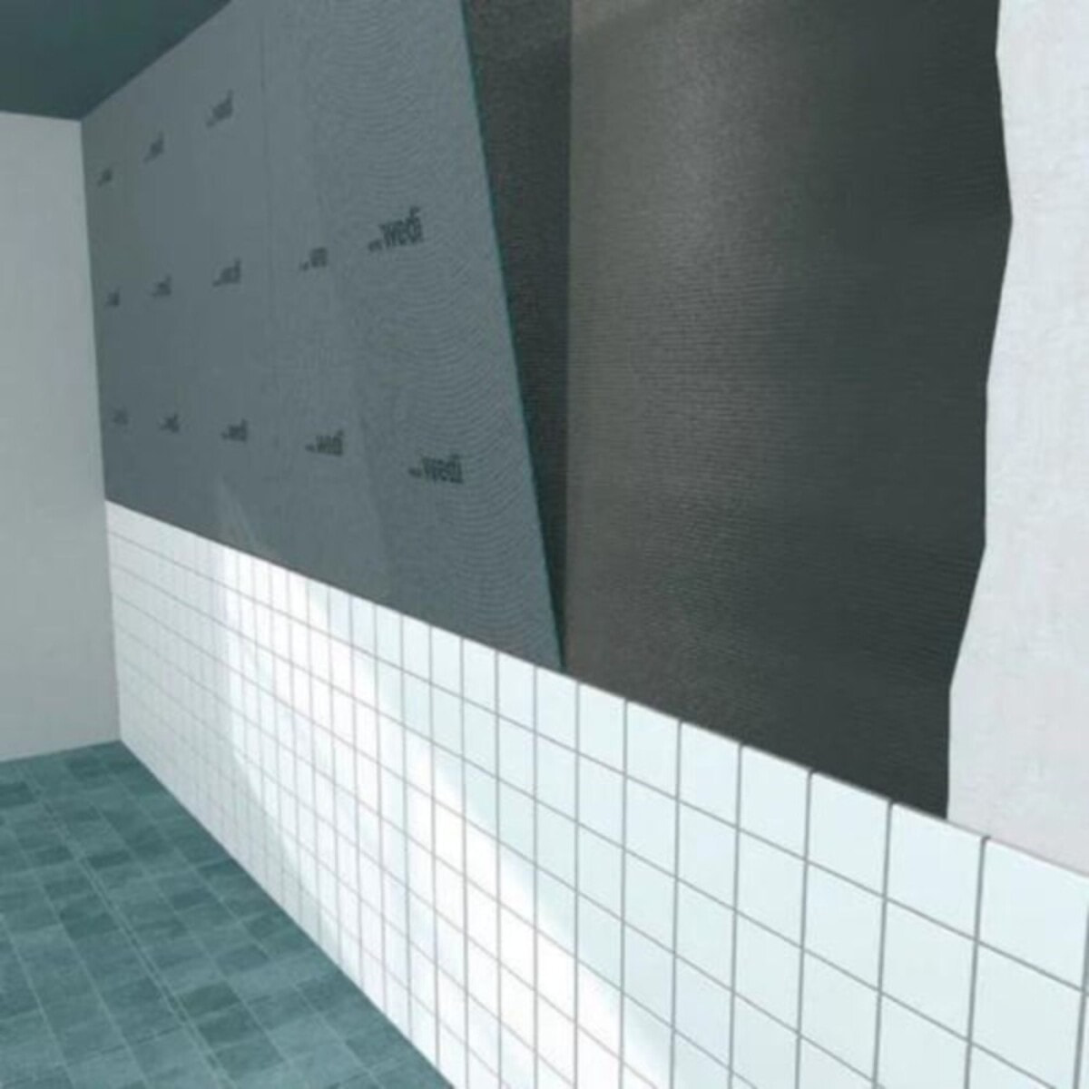 Panneau de construction WEDI 250 x 60 cm épaisseur 10 cm