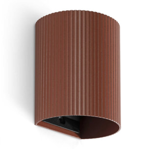 SOLE Applique ronde terracotta cannelée