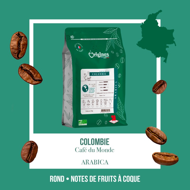 Café Bio Colombie - Pur Arabica - Italienne 250g