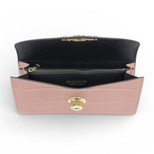 Cartera Cheval Firenze Marlon Croc Rosa