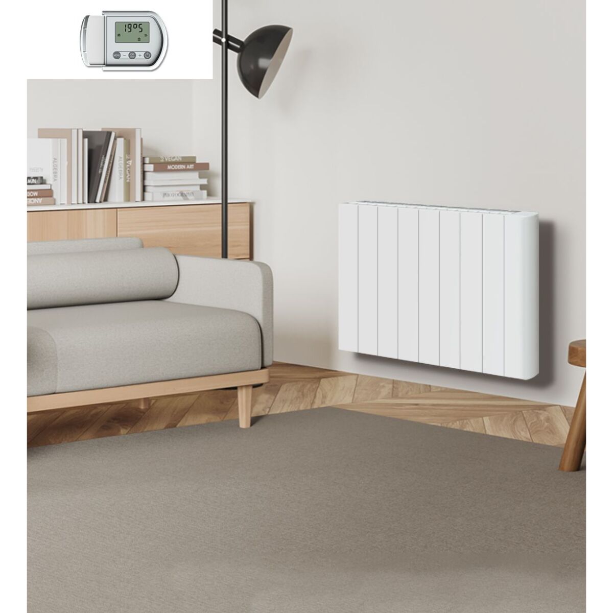 Radiateur compact inertie ceramique 2000w