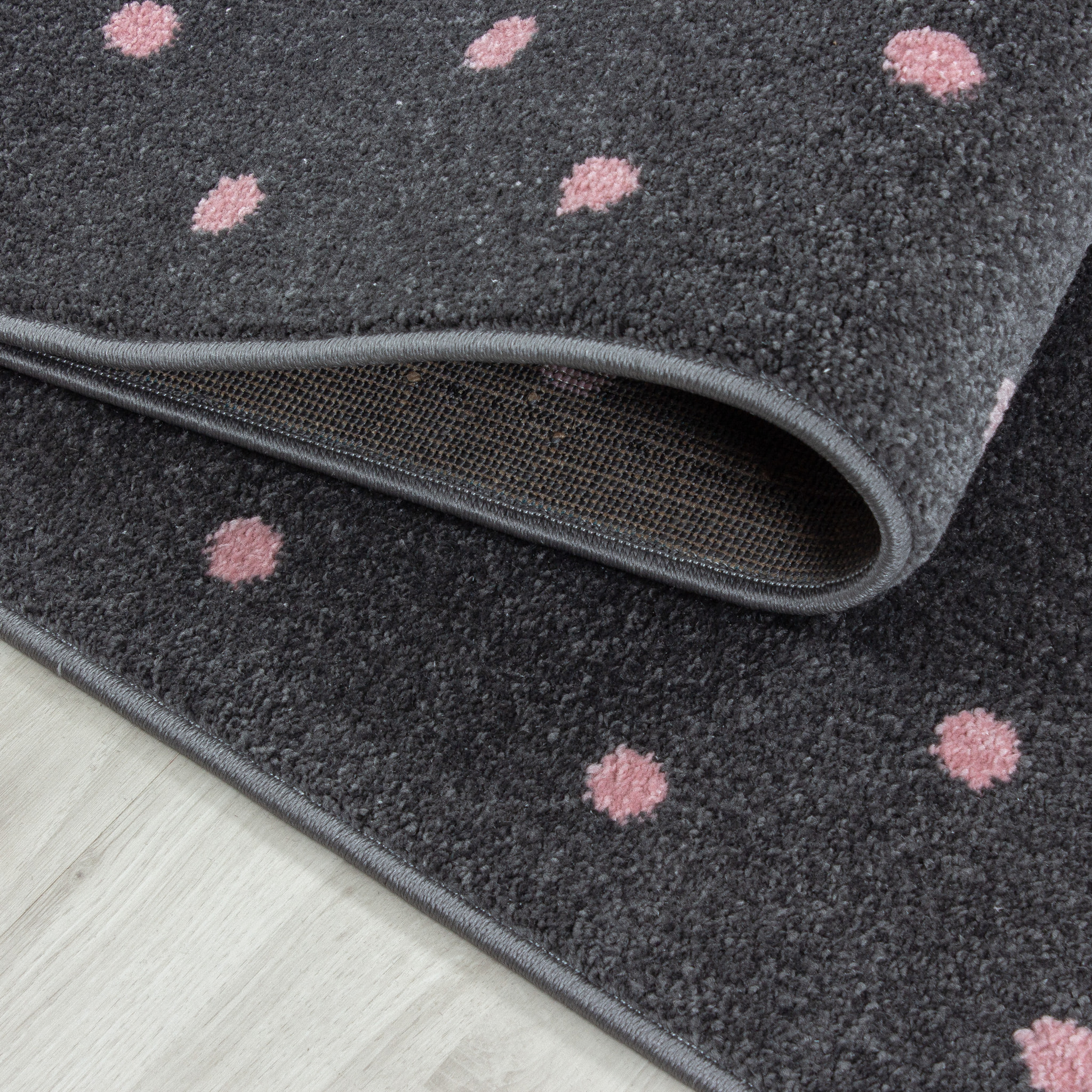 BAMBI - Tapis enfants à motif coeur rose