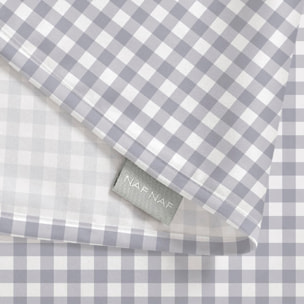 Mantel antimanchas Medina gris - 100% algodón -