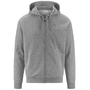 Kappa - Felpe Uomo Grigio - Logo Jackus Slim
