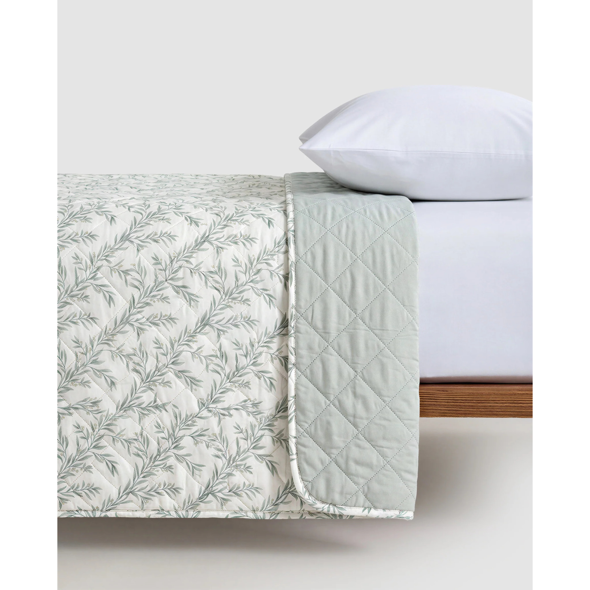 Colcha bouti olive verde seco