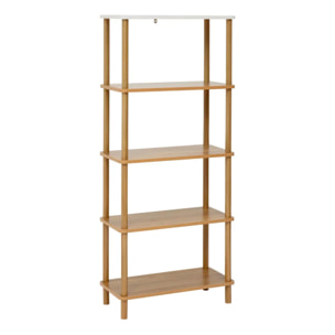 Etagère 5 niveaux Come bois et effet marbre