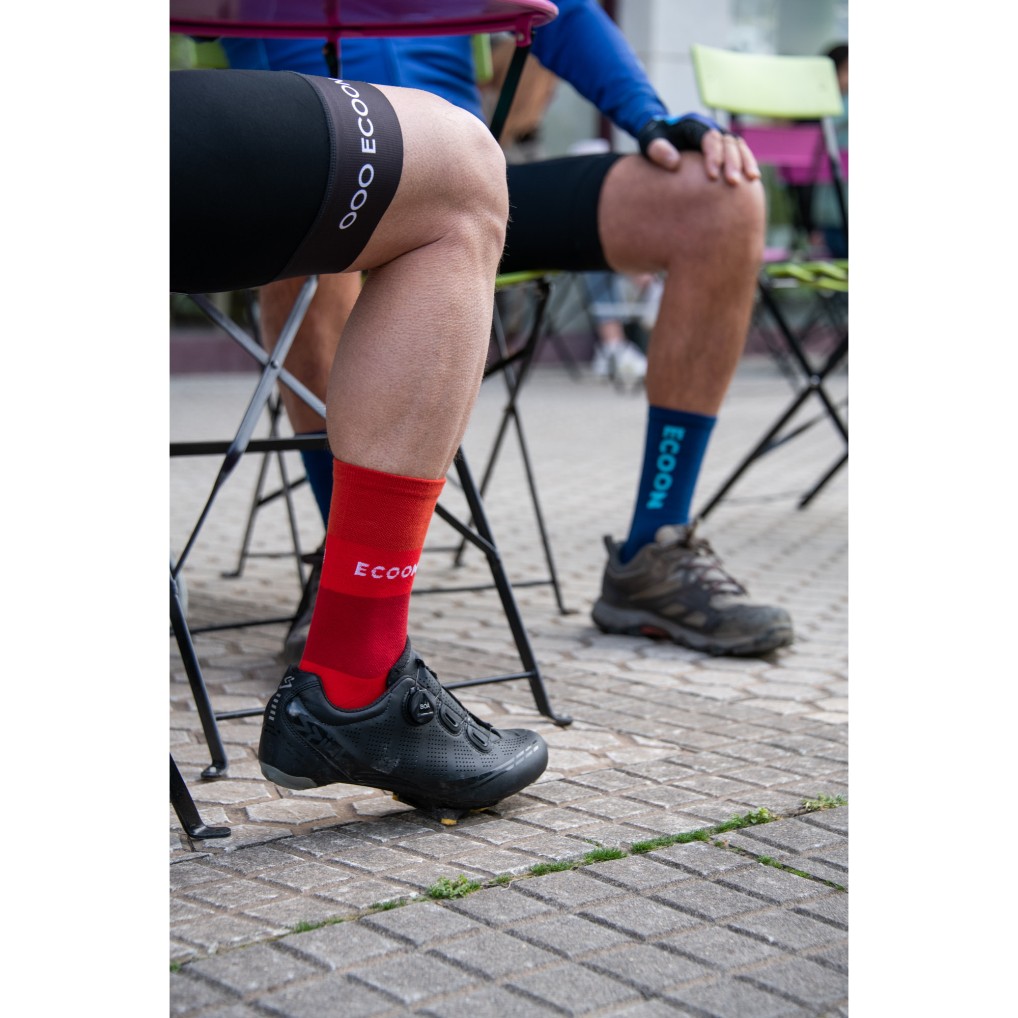 Calcetines de ciclismo ECOON modelo Marsous en color Rojo