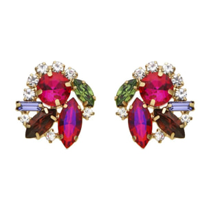 Pendientes Lux by Lux acabadoss en oro amarillo 18k