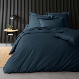 Housse de couette 100% Percale de Coton ORIGINE - Bleu Foncé