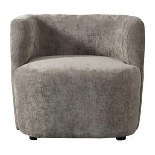 Poltroncina design in tessuto marrone 75x70x68 cm - Seattle