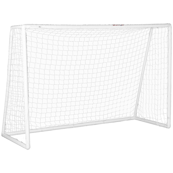 But de football cage de foot but futsal - dim. 2,4L x 0,9l x 1,8H m - PVC blanc