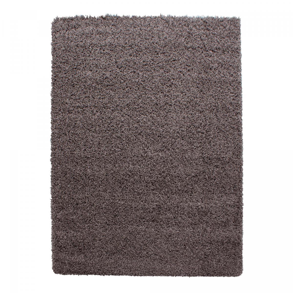 Tapis poils longs shaggy tissé motif uni ZASIVE