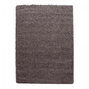 Tapis poils longs shaggy tissé motif uni ZASIVE