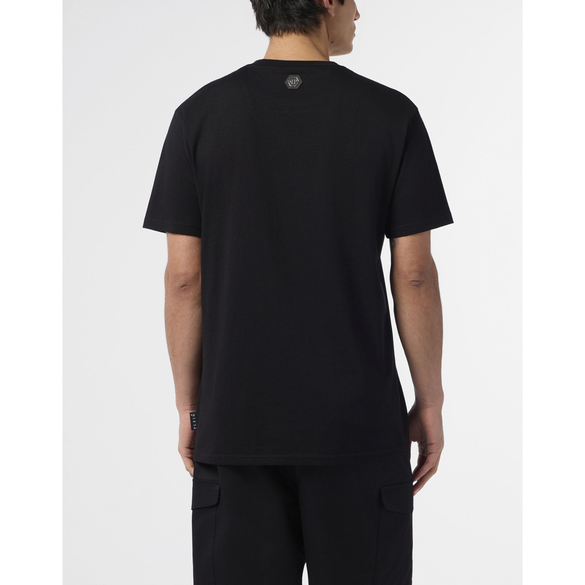 PHILIPP PLEIN Round Neck T-Shirt Logo Hexagon
