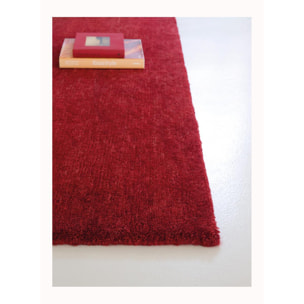 Tapis salon et chambre fait main en laine motif uni PATI