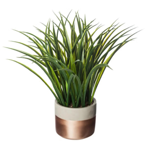 Plante artificielle - pot en ciment - H40 cm