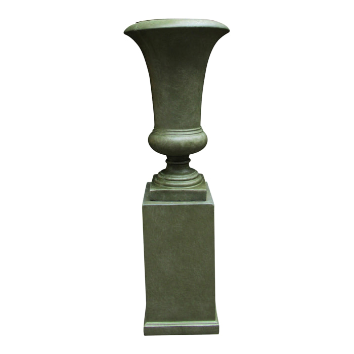 Set Vaso+Colonna. Misure 46X76 - Pezzi 1 - Pezzi 1 - 46X136X46cm - Colore: Verde - Bianchi Dino