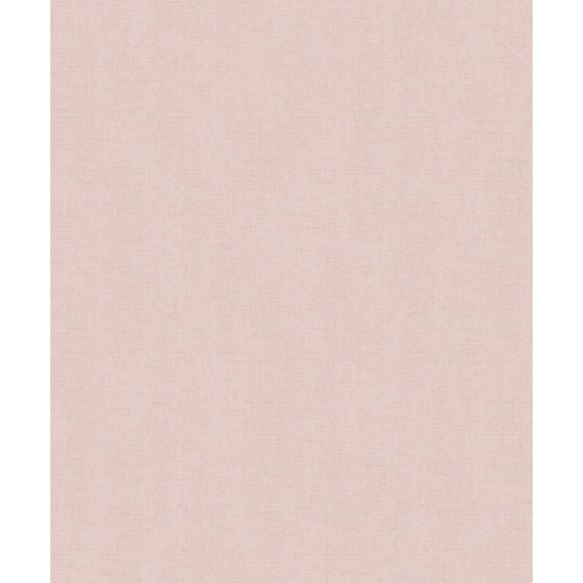 Papier peint uni effet toile lin rose poudré