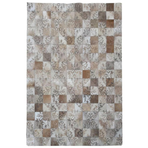 Tapis peau de vache kilim fait main BUPE