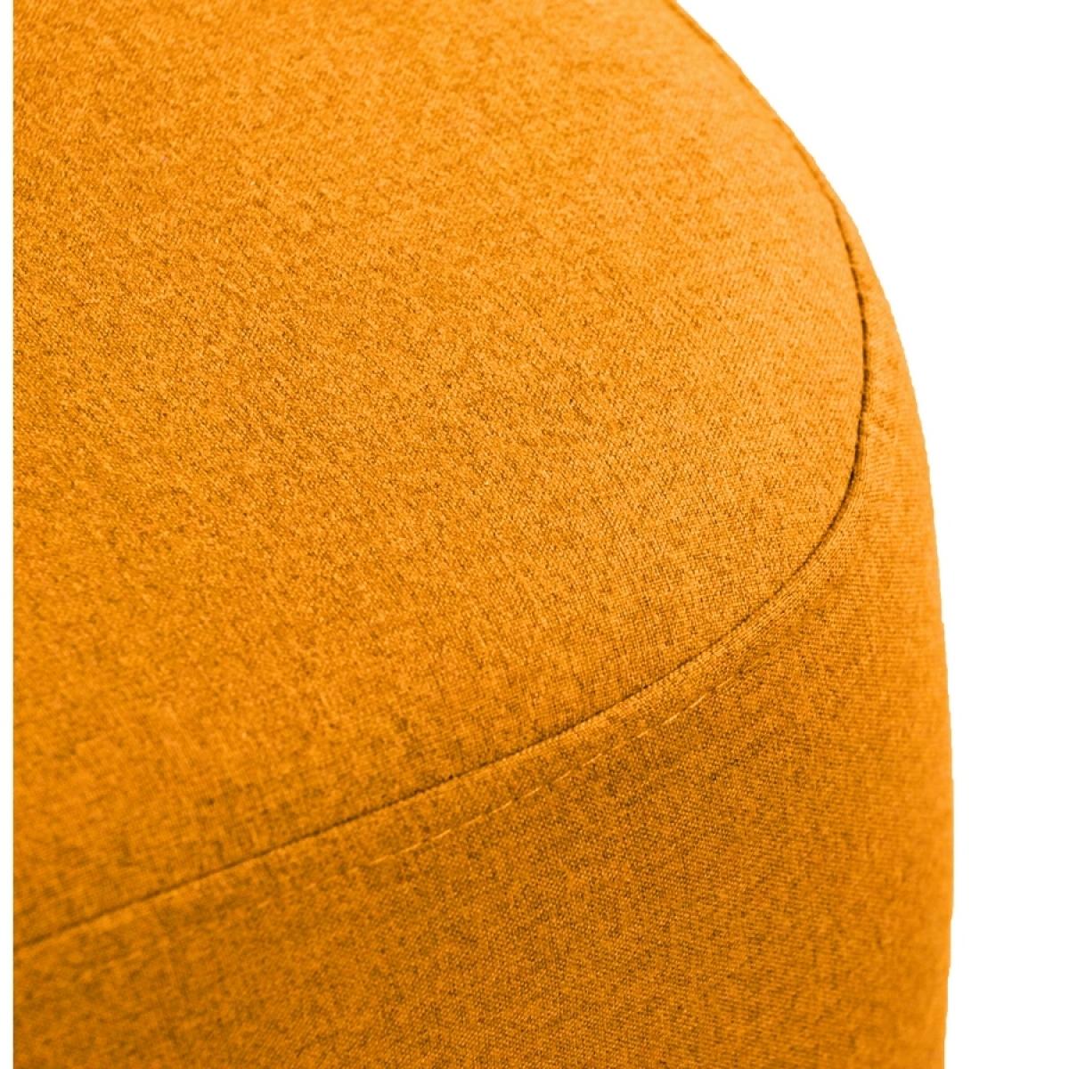 Pouf colorato in tessuto rettangolare arancio - Kate