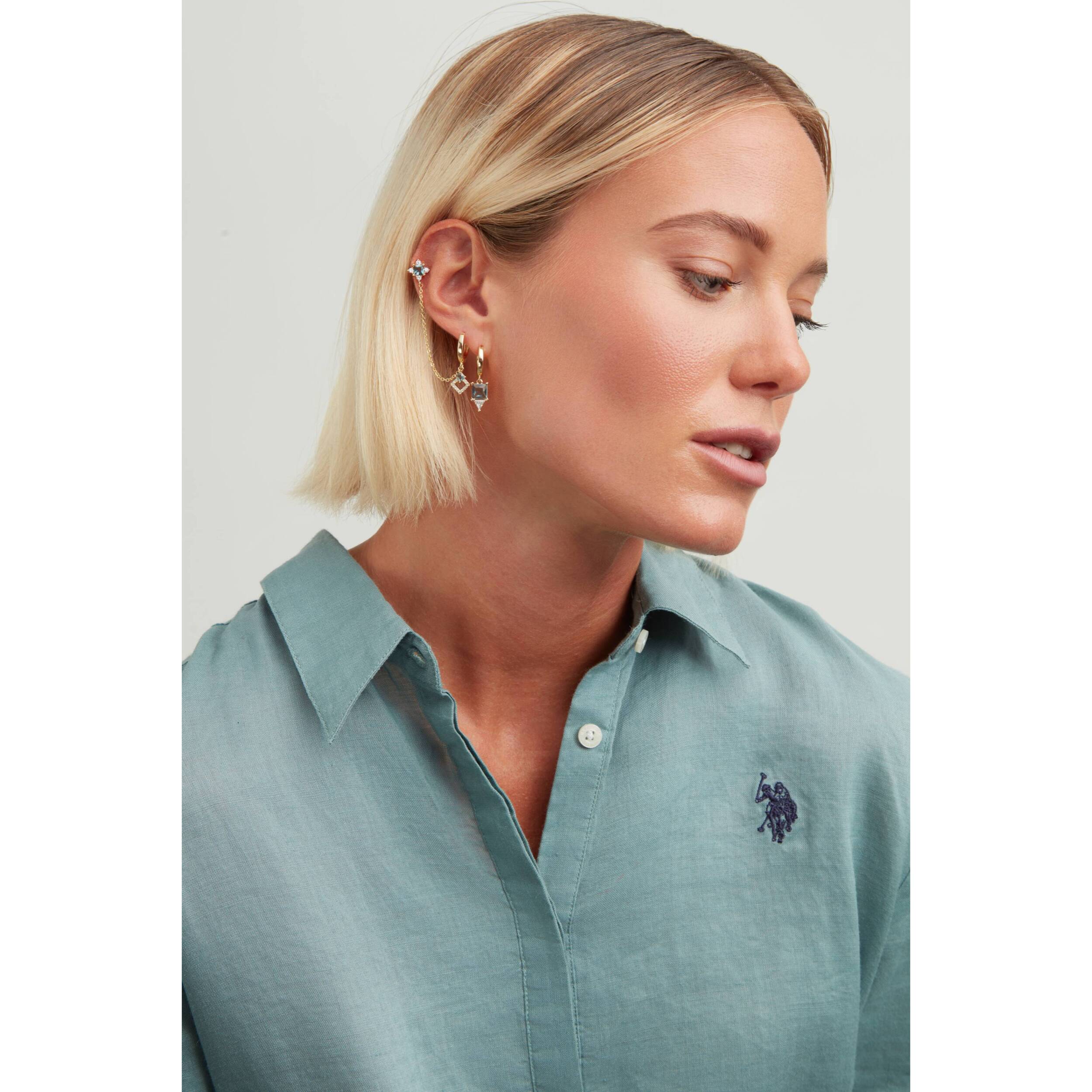 Orecchini U.S. Polo Assn. In metallo placcato oro