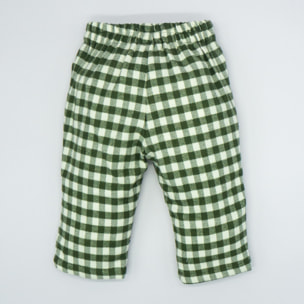 PANTALÓN CUADROS VERDE CAZA