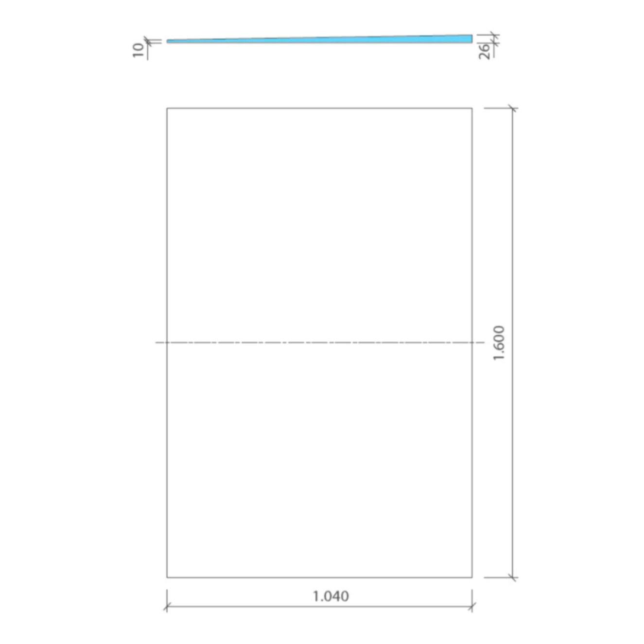 Receveur de douche pré-penté 104 x 160 x 2,6 cm WEDI Fundo Flex bois