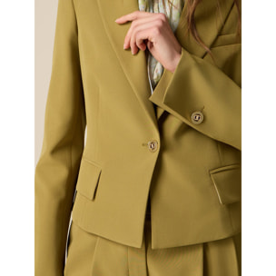 Oltre - Blazer corto monopetto - Verde