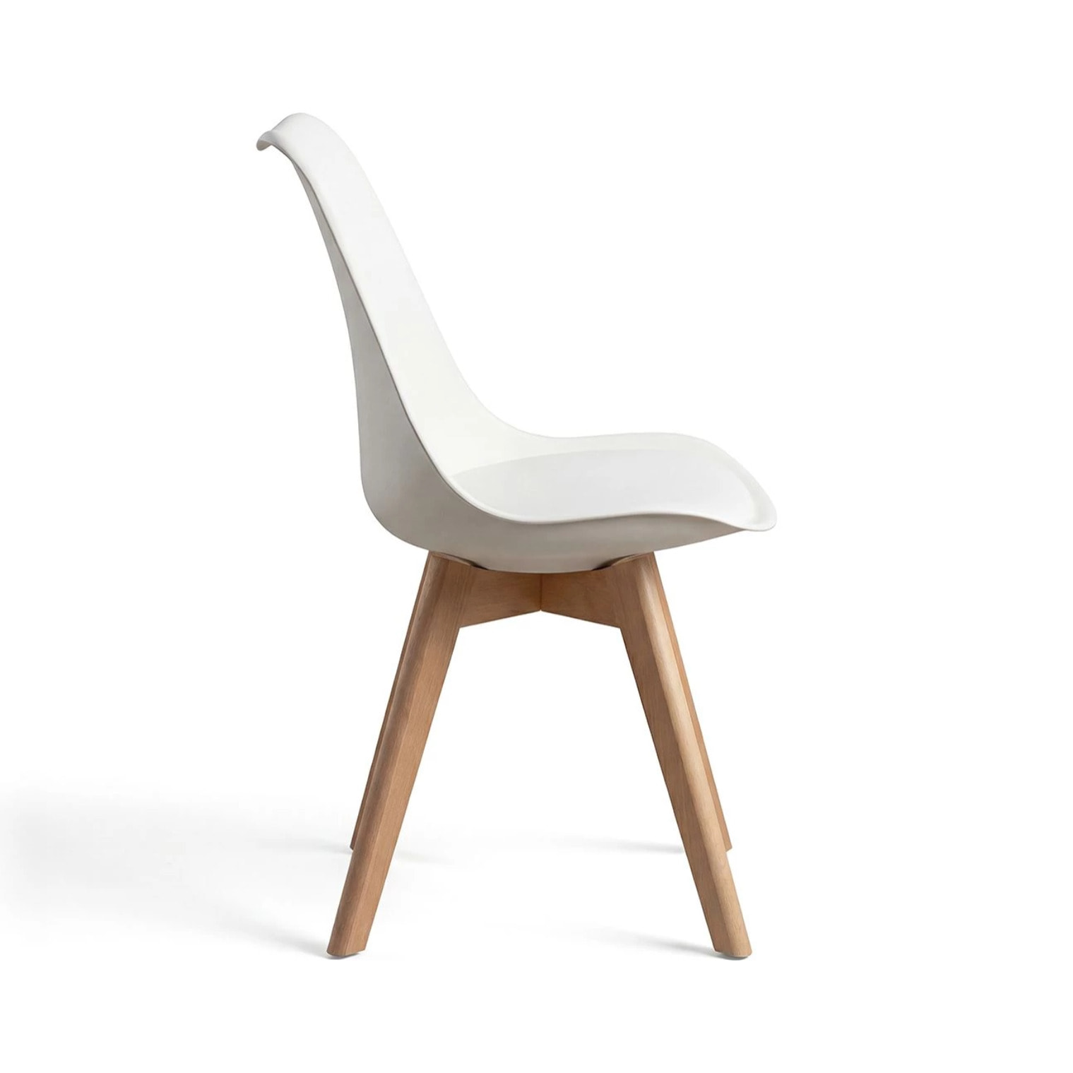 Pack 4 sillas de comedor en blanco 83x49 cm Beench Blanco