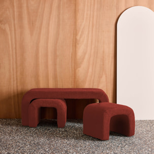 Banc et tabourets gigognes bouclette  INO