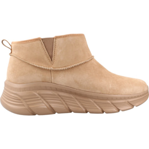 Botines Mujer 117390s Bobs B Flex Hi Frost Marron Claro
