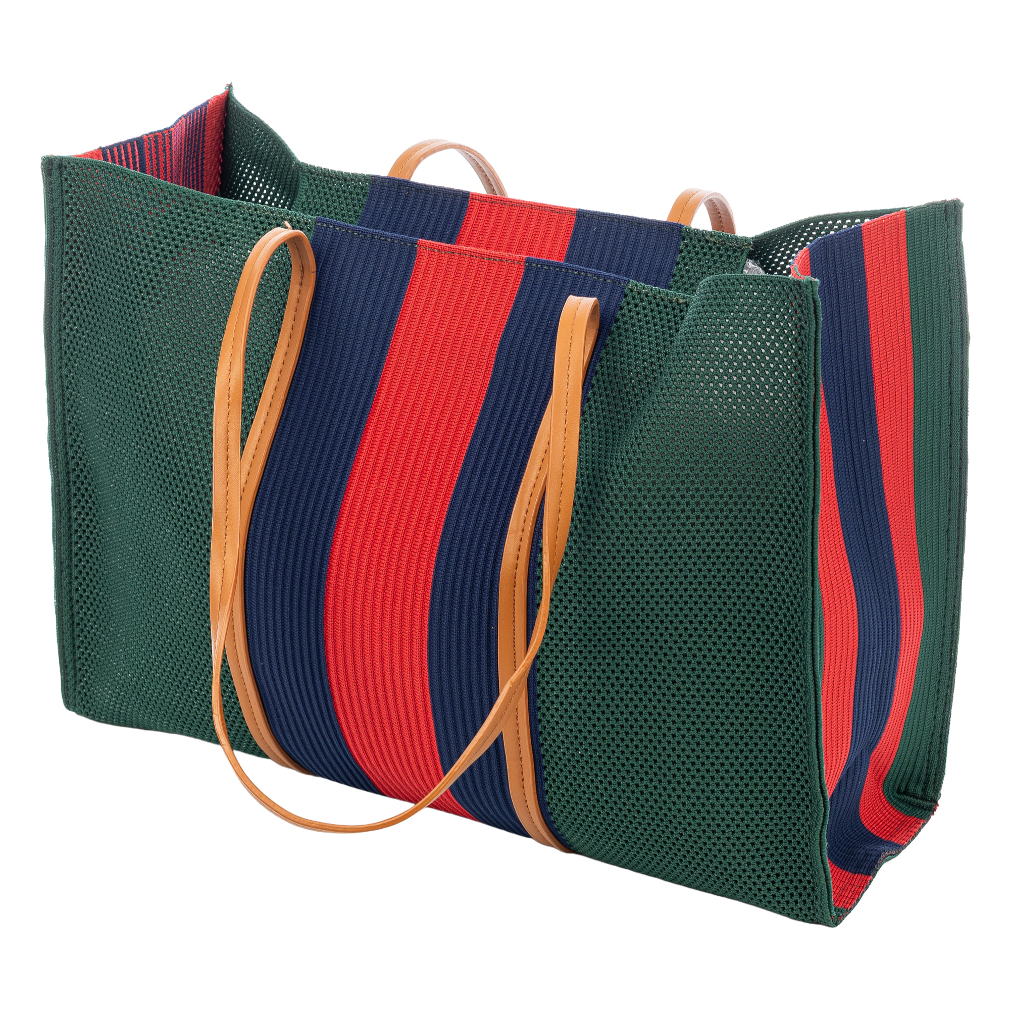 Borbore Bolso shopper Mujer. Fabricado en rafia sintética entrelazada.