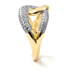 Anillo Denan acabado oro amarillo 18k