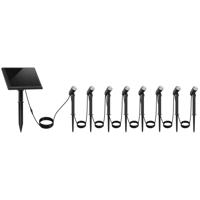 8 Spot solaire connecté MINI ROUNDY 100LM