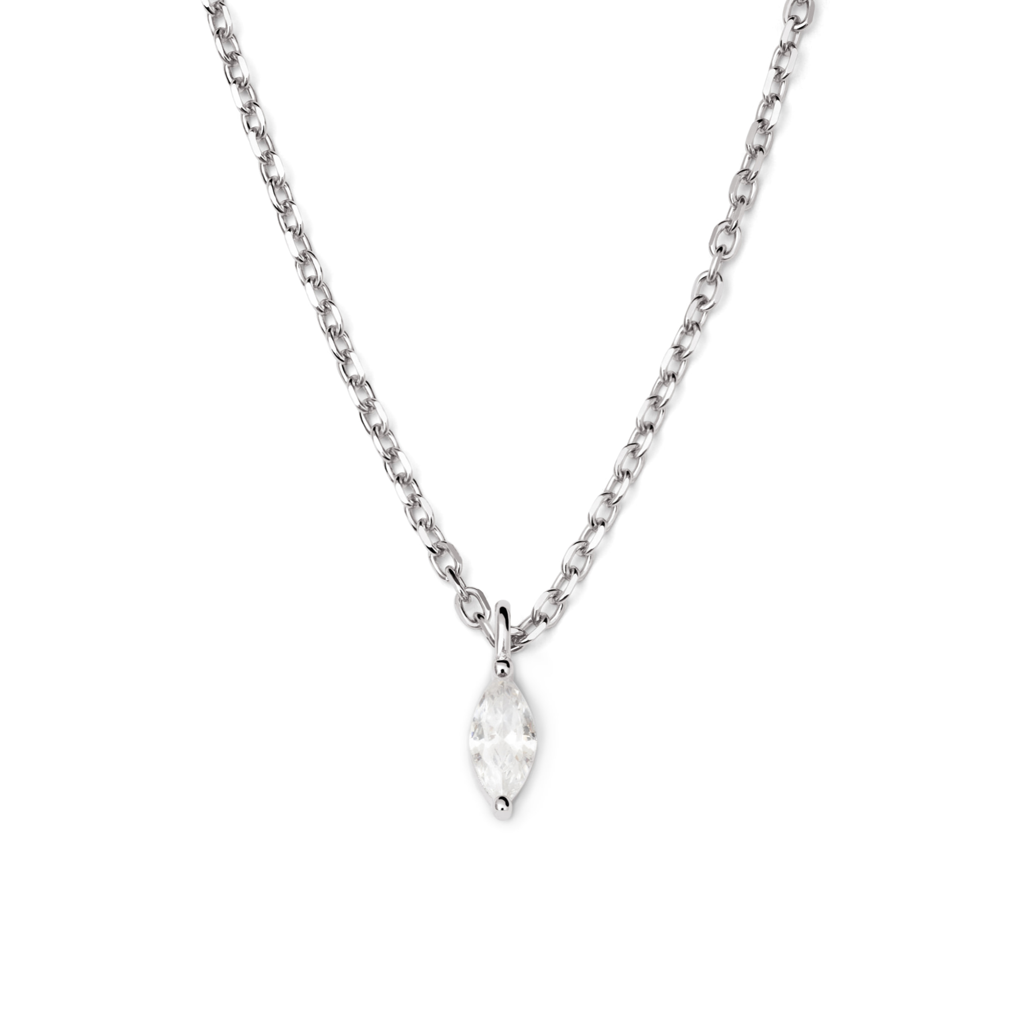 Collar Lágrima Plata