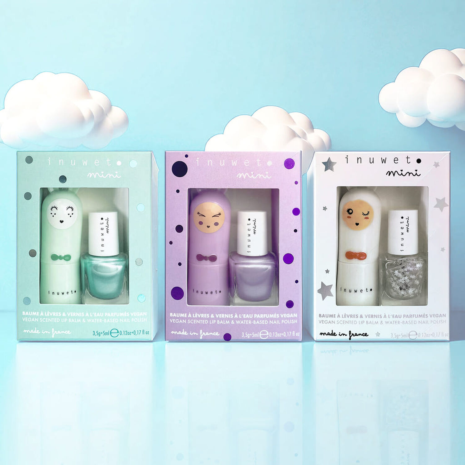 Duo Mini Turquoise - Coffret Baume à Lèvres + Mini Vernis à ongles