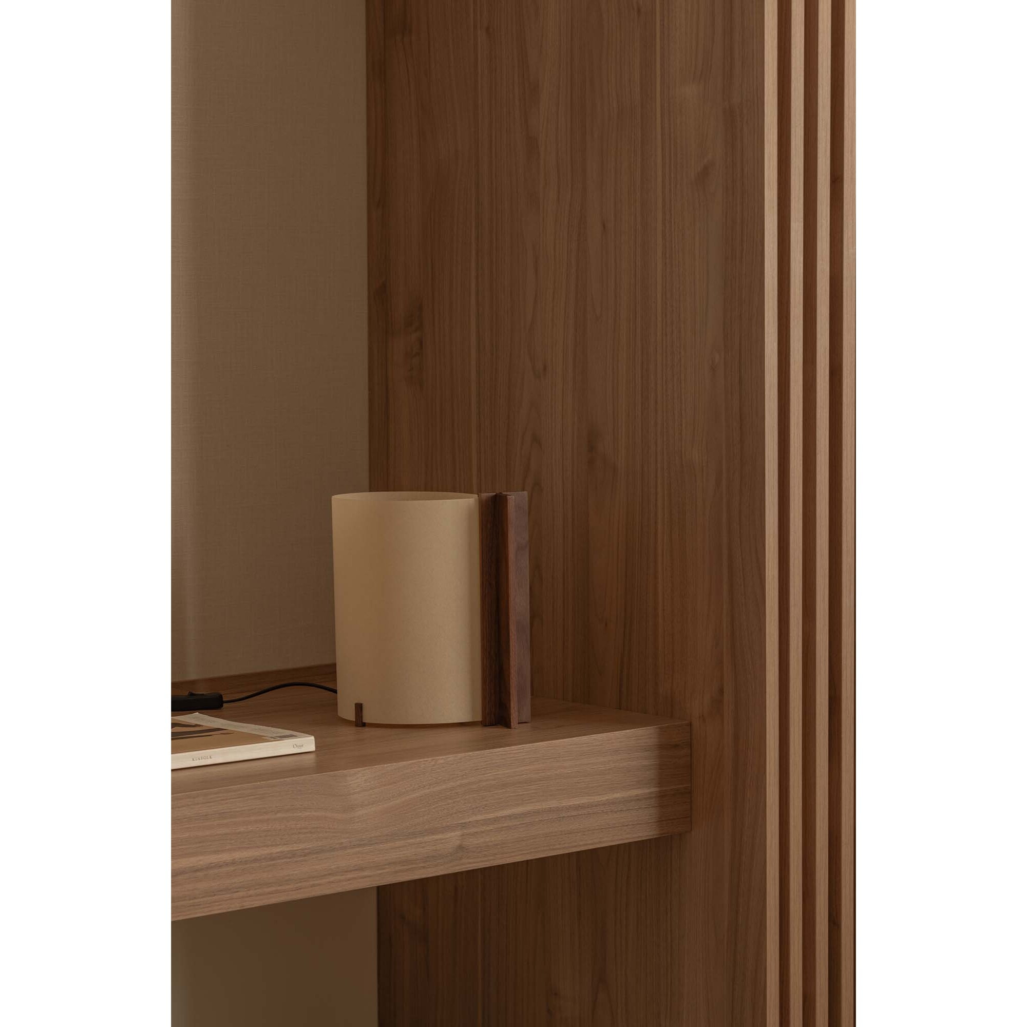 CATA Lampe de table noyer