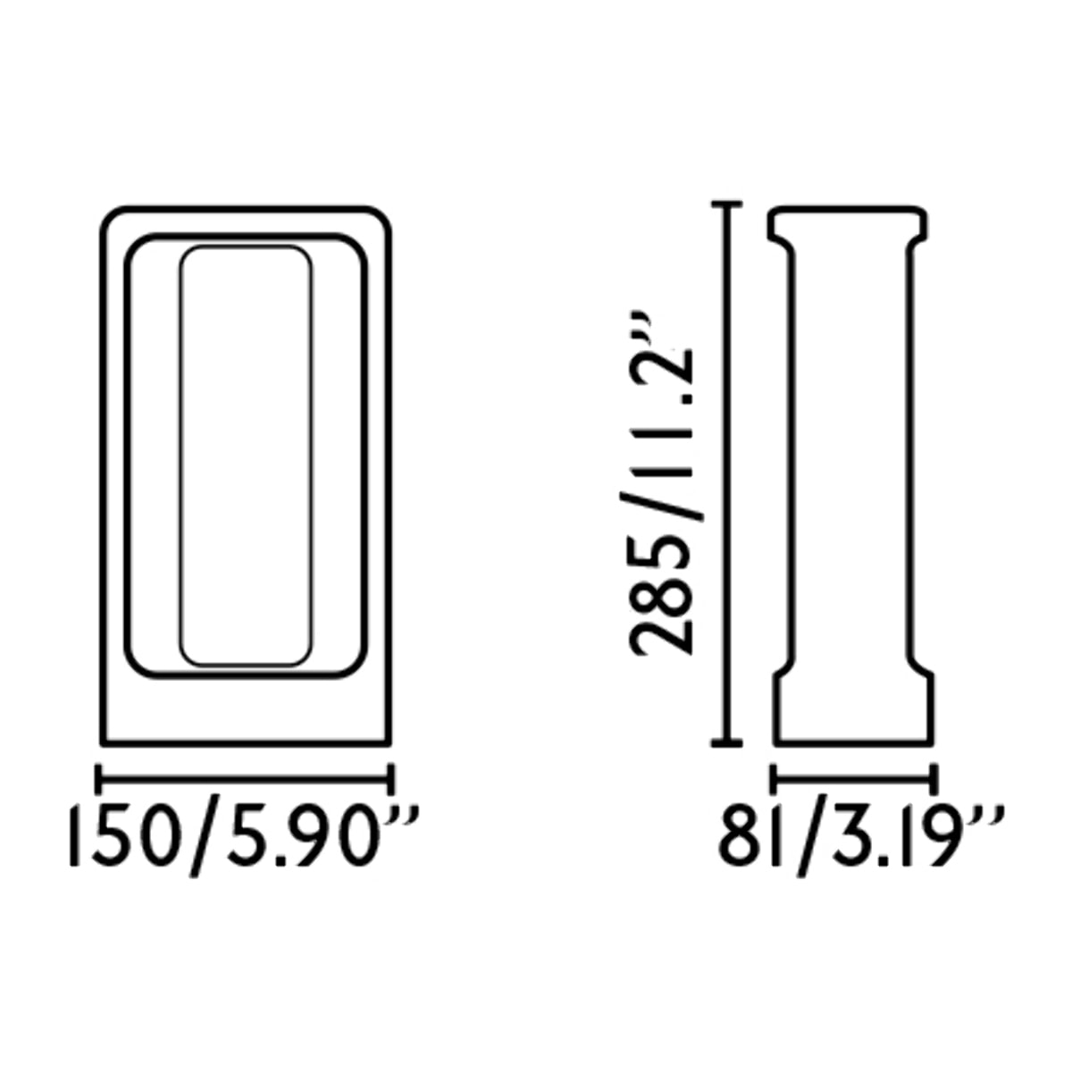 TOTEM 285 Lámpara baliza gris 3000K