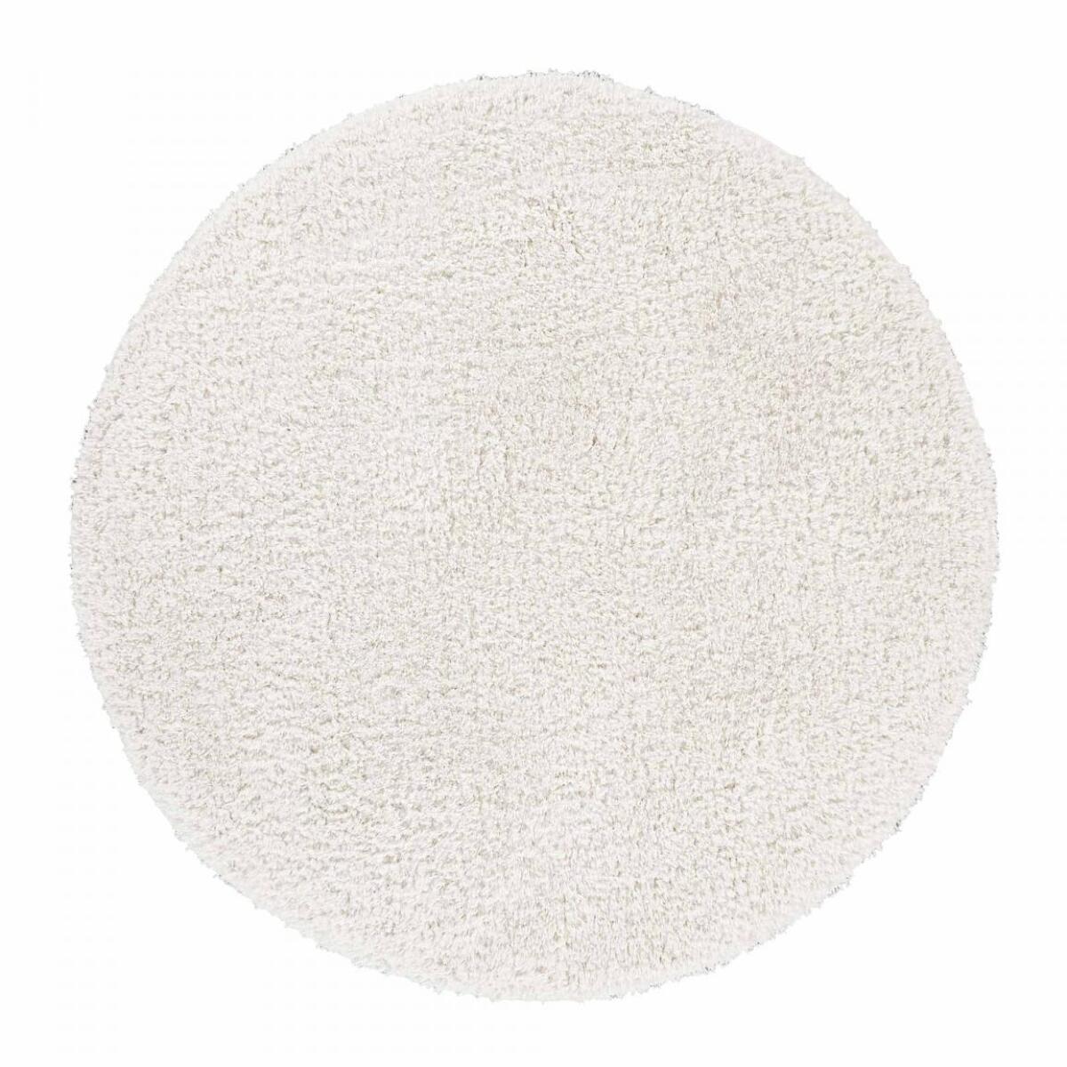 Tapis shaggy tissé motif uni KAFI