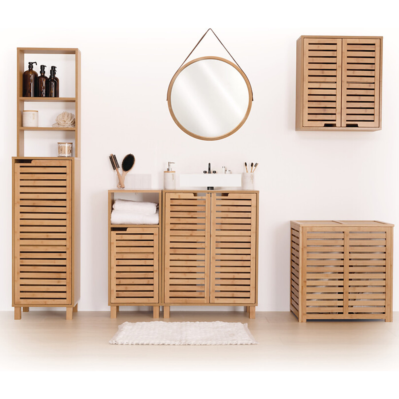 Meuble haut à suspendre Bambou Sicela