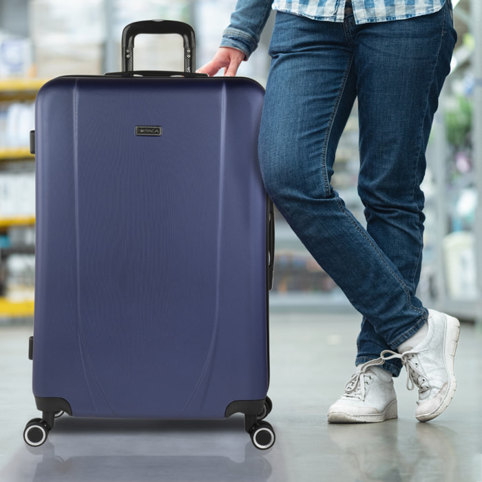 Maleta Itaca Tiber Azul Marino-Antracita