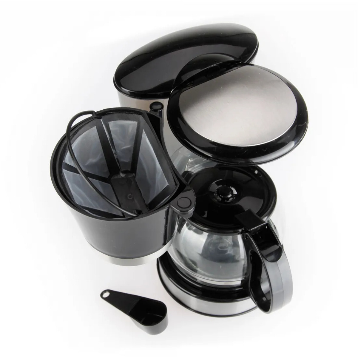 Cafetera de goteo JATA CA288N de 2 a 8 tazas. Con jarra de cristal. Filtro permanente