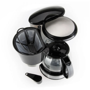 Cafetera de goteo JATA CA288N de 2 a 8 tazas. Con jarra de cristal. Filtro permanente