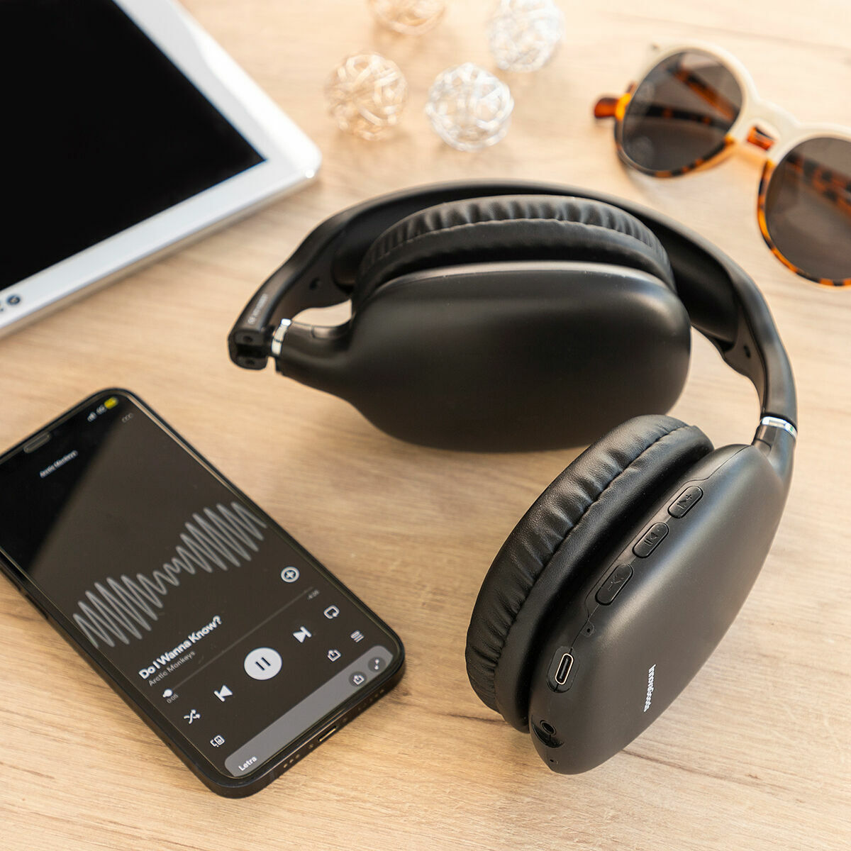 Cuffie con Archetto Pieghevoli Wireless Folbeat InnovaGoods